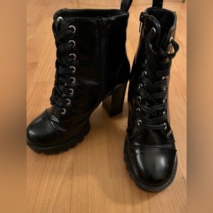 Patent Leather Ankle Boots